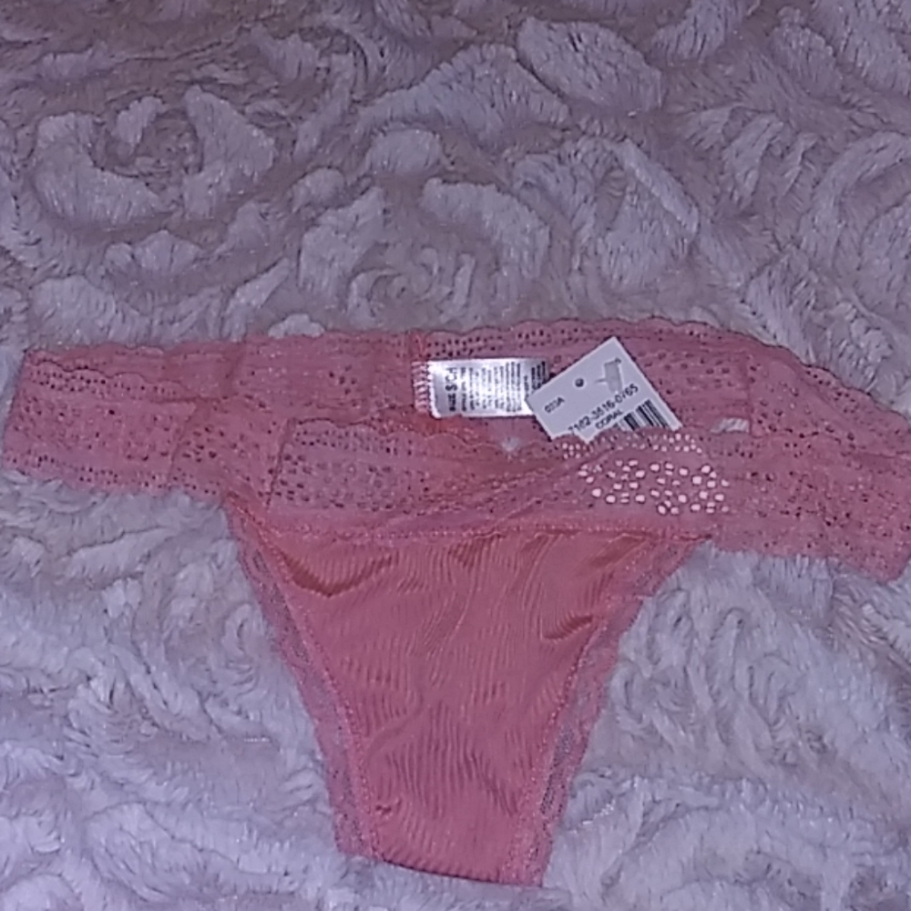 Coral pink sexy undergarment